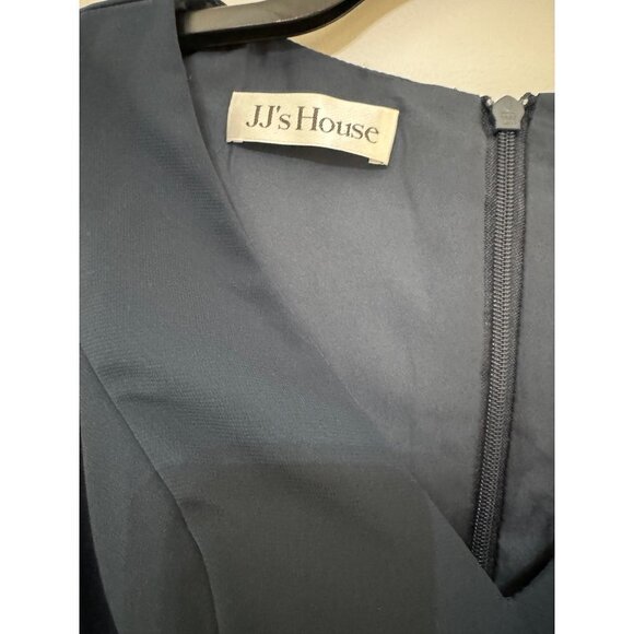 JJ ‘S Jumpsuit/Pantsuit V-Neck Floor-Length Chiffon Evening Dress With Appliques - Picture 5 of 9